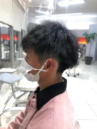 ショート パーマ メンズ FORTE MiLA 新居尚志のヘアスタイル