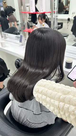 ロング カラー パーマ ヘアアレンジ メンズ キッズ 🩶盛れ✖️韓国ヘア 🩶Himari🎀のヘアスタイル