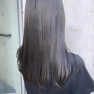 ロング カラー 濱本 新奈 / 髪質改善パーマのヘアスタイル