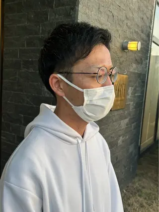 ミディアム メンズカット¥0婦中 カットモデル大上聖矢のヘアスタイル