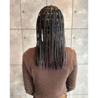 ロング カラー パーマ ヘアアレンジ メンズ キッズ BRAIDS💎愛子 大人ハイライト💎のヘアスタイル