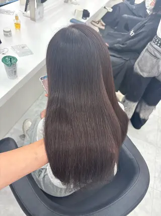 ロング カラー kazuki🍑韓国 トレンド暖色🫗のヘアスタイル