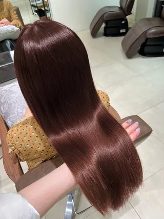 ロング カラー 艶カラー🩵中久保 舞優🩵のヘアスタイル