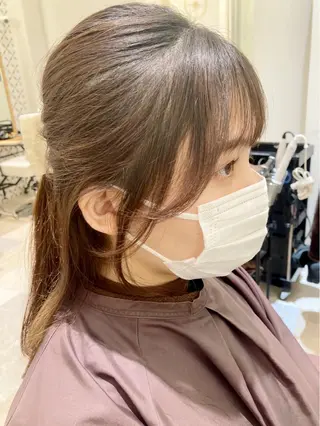 ミディアム 横浜　前髪顔まわり /長谷川未波のヘアスタイル