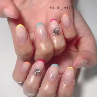 ミディアム ネイル nail salon &e eriのネイルデザイン