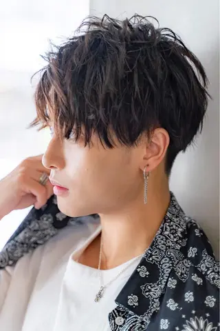 パーマ メンズ グレージュカラー🤎 mai🤎のヘアスタイル