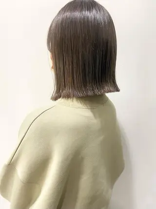 ミディアム 🦋‪ハイトーンカラ ー🦋‪熊田 史織のヘアスタイル