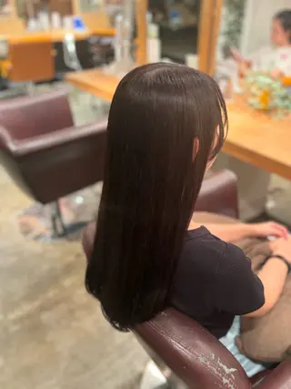 ロング 髪質改善カラー ベージュ🤎YUMEのヘアスタイル