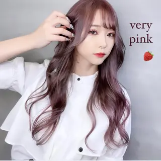 ロング カラー ブリーチなし透明感カ ラー×韓国ヘア♡ヒデのヘアスタイル