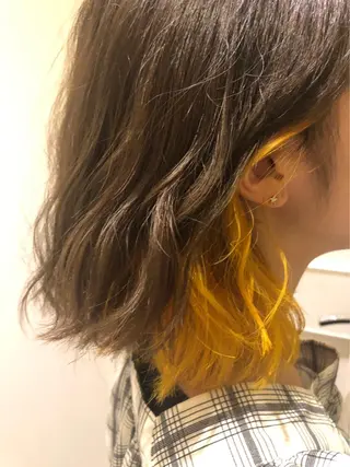 ミディアム カラー オーガニックカラー/ 髪質改善/ボブのヘアスタイル