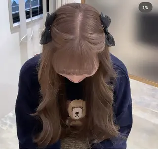 ロング カラー 🤍ベージュ/透明感 韓国ヘア/まりん🤍のヘアスタイル