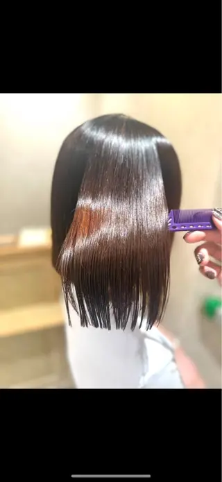 ミディアム ✨艶髪職人艶カラー✨ 中本輝人のヘアスタイル