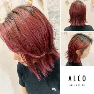 ミディアム カラー ワタイショウタ 髪質改善✨眉毛サロンのヘアスタイル