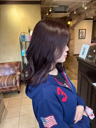 ミディアム カラー Ly hair / nanoha🤍のヘアスタイル
