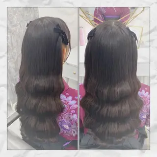 ロング ヘアアレンジ ヘアセット/着付け 𓇼 松本 夏美𓇼のヘアスタイル