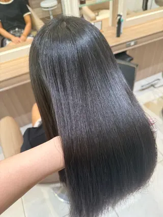 セミロング カラー 韓国ヘアメイク🎀/ 縮毛矯正✨山本媛香のヘアスタイル