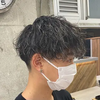ショート パーマ 🌈透明感カラー ✨松田龍也🌈のヘアスタイル