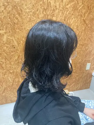 パーマ 折本 沙織のヘアスタイル