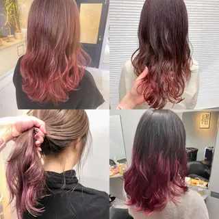 ミディアム カラー ヘアアレンジ CheRiR【シェリール】所属・cherir髪質改善 パーソナルカラー診断のヘアスタイル