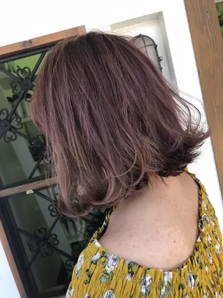 カラー 茅ヶ崎/ハイライト/ ハイトーン/関口実華のヘアスタイル