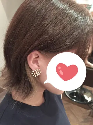 ショート カラー いしだ みさきのヘアスタイル