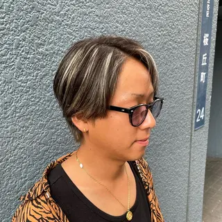 カラー メンズ Le'a所属・渋谷/フェード/ 國分 翔のヘアスタイル