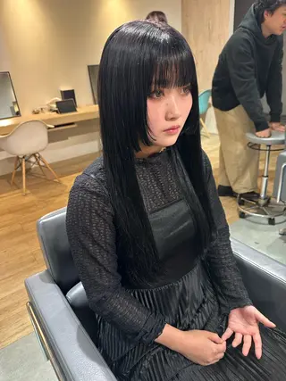 ロング カラー 美髪・シールエクステ ホソタニリョウコのヘアスタイル