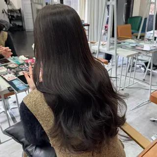 ロング カラー ヘアアレンジ ブリーチなしカラー /ベージュ/安形翔のヘアスタイル