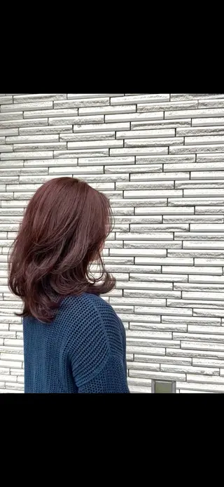 ミディアム 🎀暖色color/ インナー🎀/スズカのヘアスタイル