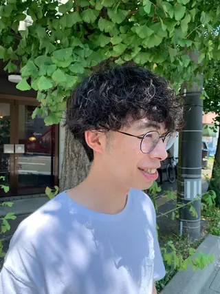 ショート パーマ メンズ メンズサロンルーブ所属・宮嶋 勇輔のヘアスタイル