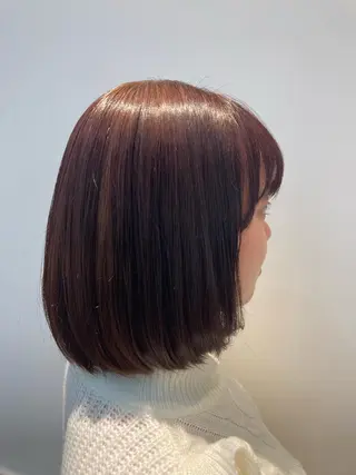 ミディアム カラー 透明感カラー 板橋　島村美咲のヘアスタイル