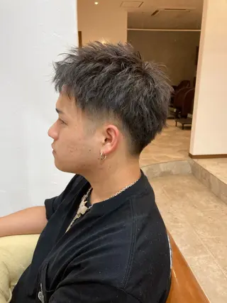 ショート パーマ メンズ カット特化型 美容師/栗本のヘアスタイル