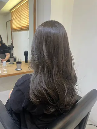 ロング カラー ✨🎨ブリーチなし 透明感カラー✨美友のヘアスタイル