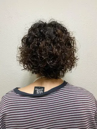 ミディアム パーマ メンズ 🍃ショートヘア🍃 北林春樹のヘアスタイル