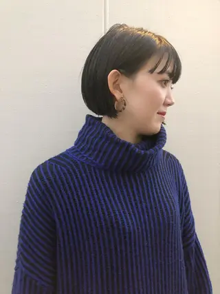 ショート カラー ノグチ ユウキ/ボブのヘアスタイル