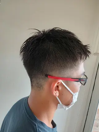 メンズ 林慶吾/ショートボブ /デザインカラーのヘアスタイル