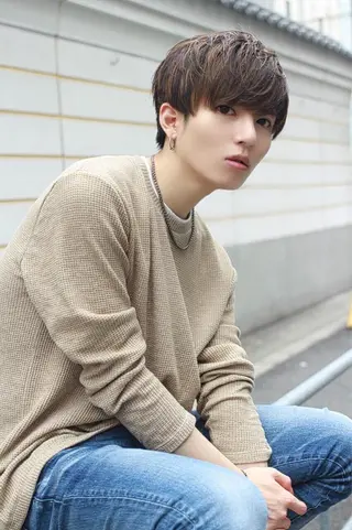 ショート カラー メンズ 曲がる縮毛矯正 髪質改善/西尾 幸樹のヘアスタイル