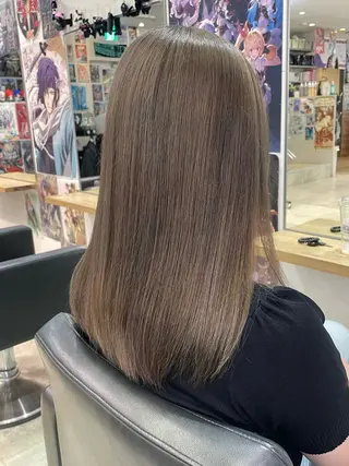 ミディアム 💖推しカラー💖 オタク美容師✂ゆづきのヘアスタイル