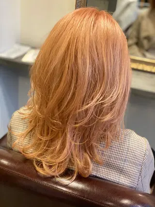 ロング カラー kawamoto akaneのヘアスタイル