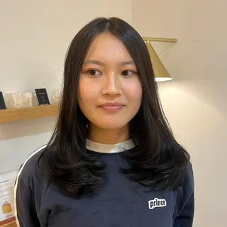 セミロング カラー 透明感カラー /ヒグチアオイのヘアスタイル