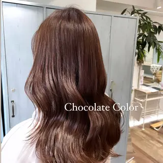 セミロング ピンク・ラベンダー/ レイヤー/NANAのヘアスタイル