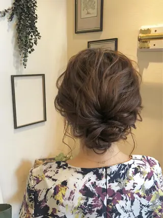 ミディアム ヘアアレンジ Takagi Nanamiのヘアスタイル
