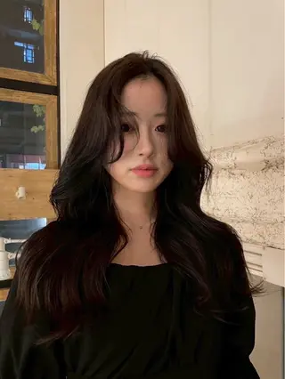 ロング 北堀江/透明感カラー レイヤー/じゅきのヘアスタイル