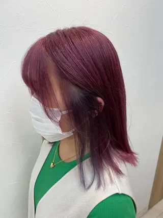 ミディアム カラー ブリーチパーマ🌍 正木天のヘアスタイル