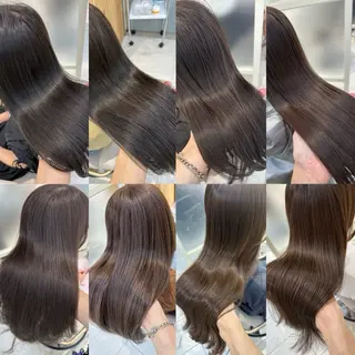 セミロング カラー かなこ／レイヤー ／透明感カラーのヘアスタイル