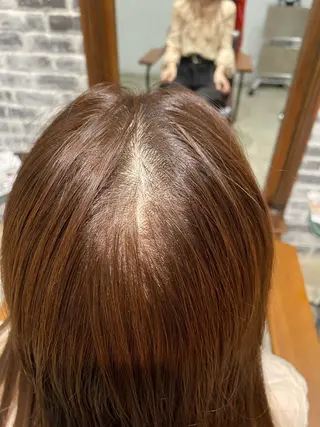 カラー 顔周りカット/透明感 カラー/rioのヘアスタイル