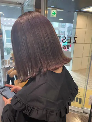 ミディアム ニュアンスネイル/ ボブ/まちゃこのヘアスタイル