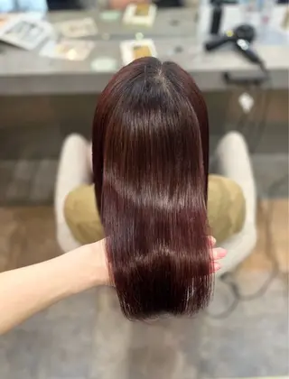 セミロング カラー Maho ブリーチモデル募集中のヘアスタイル