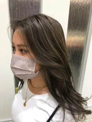 セミロング カラー nex the salon所属・高橋 かのんのヘアスタイル