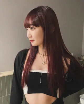 ロング くすみミルクティー/ ブラウン🪡TOWAのヘアスタイル